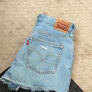 Levi's Light Blue Denim Shorts
